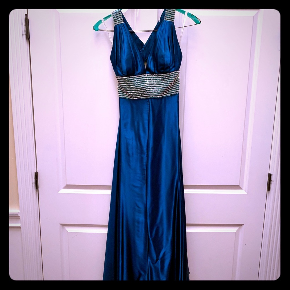 Deep Emerald/Teal Jovani Evening Gown